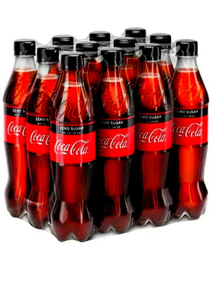 Coca-Cola Zero Sugar 500ml Bottles - 12 Pack
