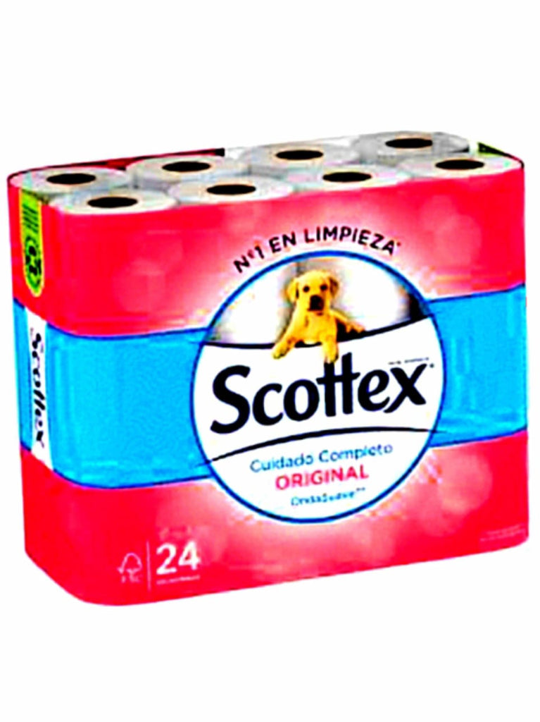 Papel Scottex "Cuidado Completo" Toilet Paper (Pack of 24 Rolls) |  1 x 24 Rolls