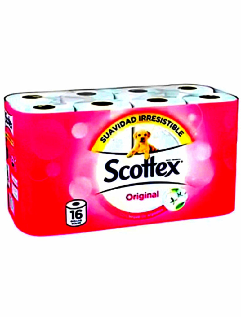 Papel Scottex "Cuidado Completo" Toilet Paper (4 Pack of 16 Rolls) | 4 Pack of 16 Rolls