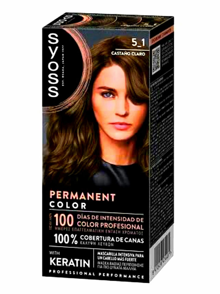 SYOSS COLOR PERMANENTE CASTAÑO CLARO 5-1