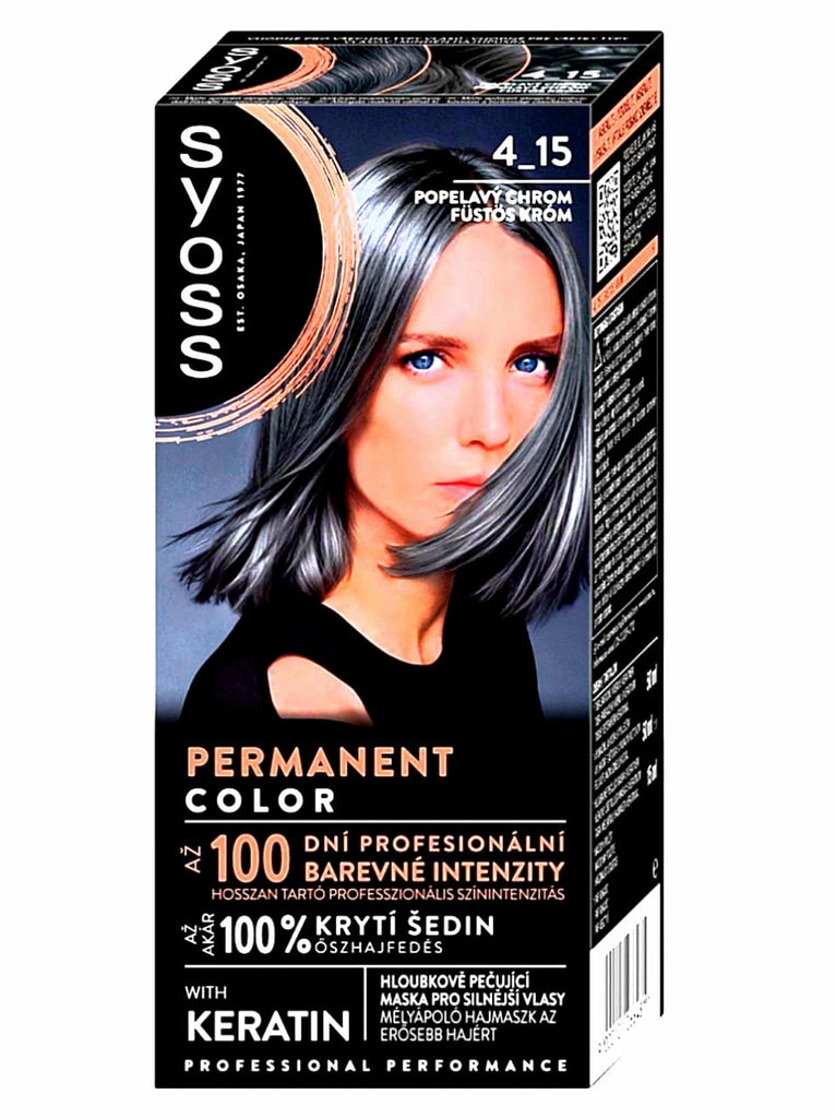 SYOSS PERMANENTE COLOR GRIS ANTRACITA 4-15