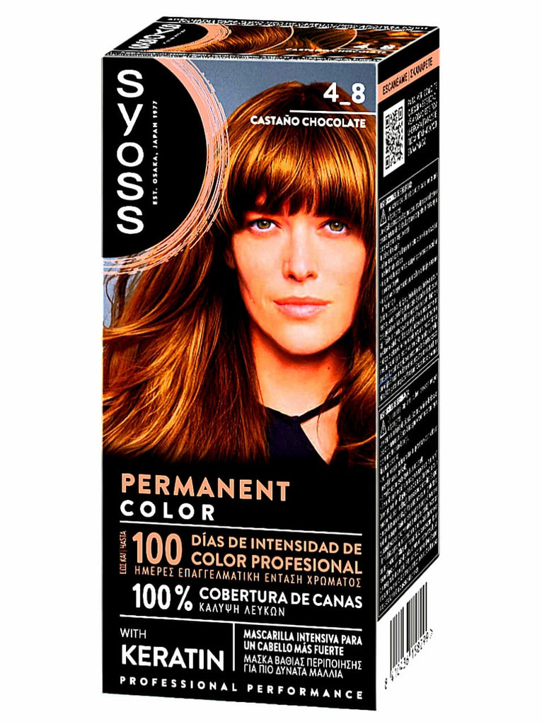 SYOSS COLOR PERMANENTE CHOCOLATE CASTAÑO 4-8