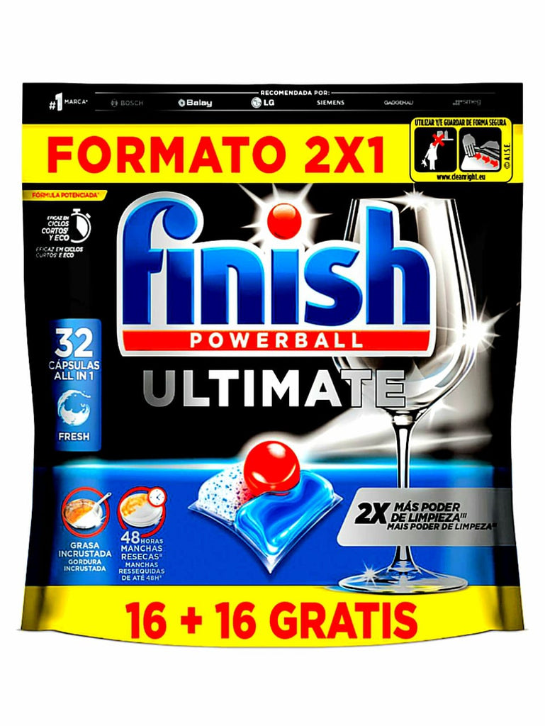 FINISH ULTIMATE 16+16= 32 CÁPSULAS