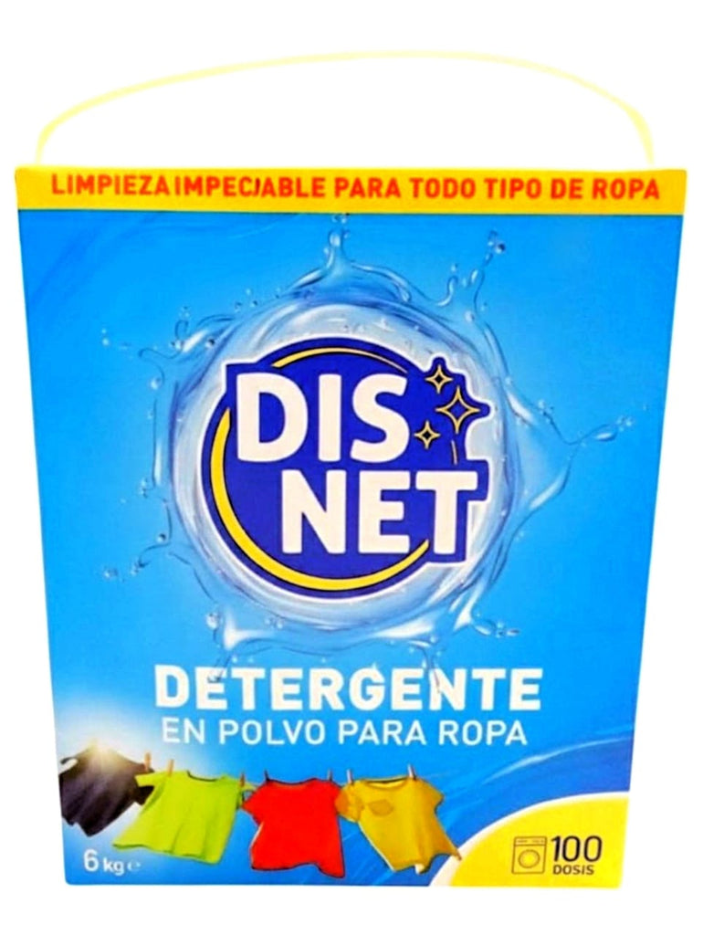 DISNET DETERGENTE EN POLVO PARA ROPA 100 DOSIS 6KG
