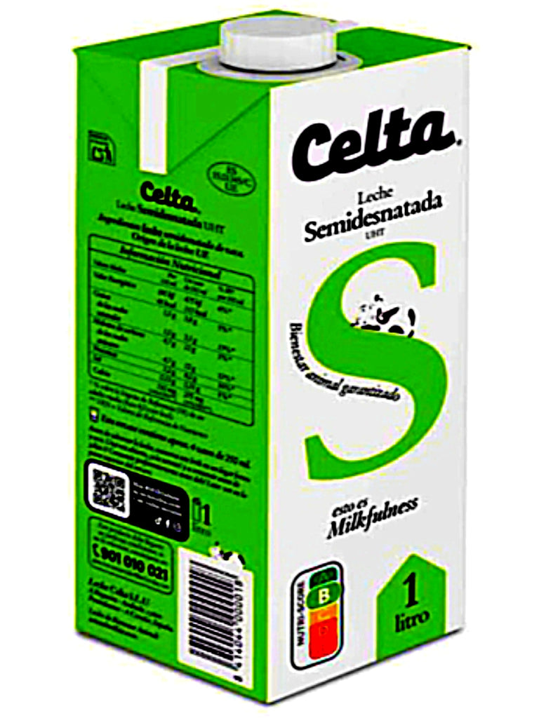 Leche Celta UHT Milk 1L (Pack of 6) |  6 x 1L Carton