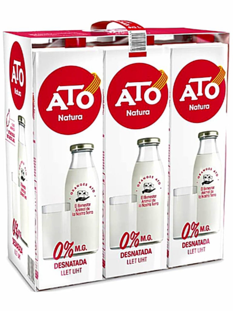 Leche ATO UHT Milk 1L (Pack of 6) |  6 x 1L Carton