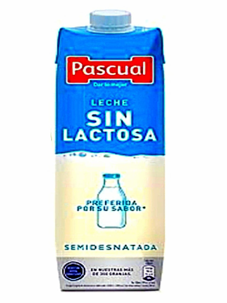 Leche Pascual Lactose-Free Milk 1L (Pack of 6) |  6 x 1L cartons