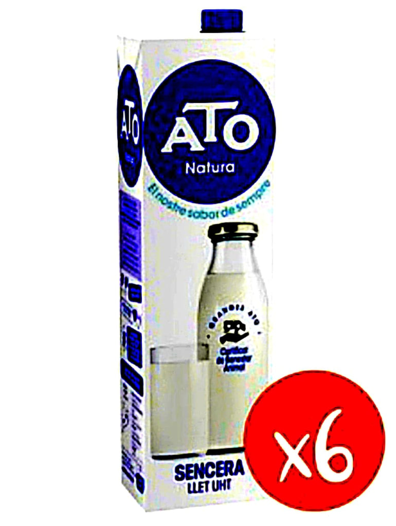Leche ATO UHT Milk 1L (Pack of 6) |  6 x 1L Carton