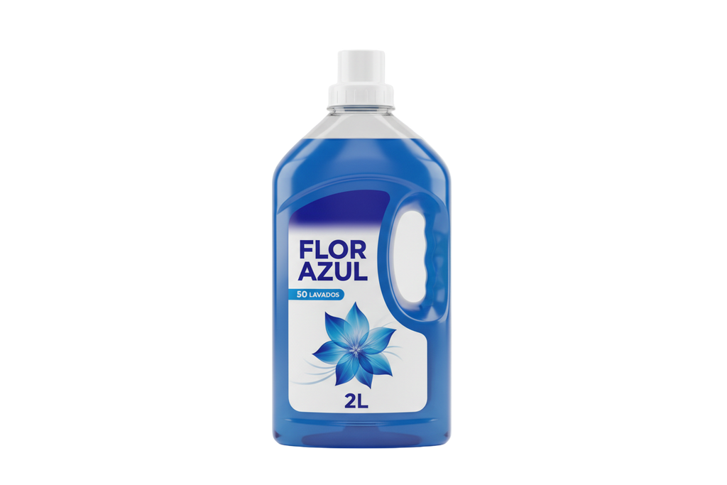 FLOR AZUL 50 LAVADOS 2L