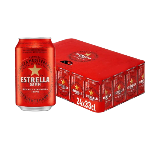 Estrella Damm Lata 33cl x 24