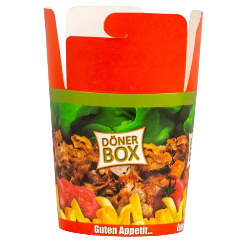 CAJA DE DONER 26 OZ 50 U