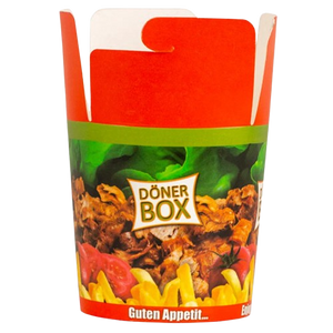 CAJA DE DONER 26 OZ 50 U