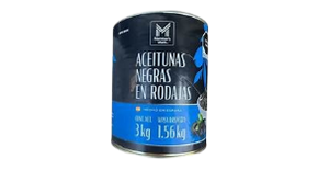ACEITUNAS NEGRAS 3KG  ENTERAS A-10
