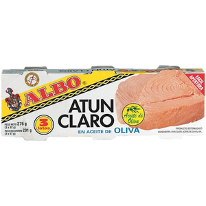 ALBO ATUN CLARO ACEITE DE OLIVA 3LATA 276G