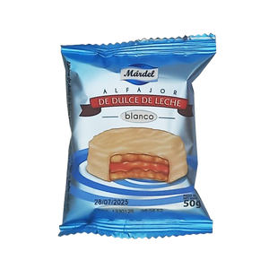 ALFAJORES DE DULCE DE LECHE BLANCOS 50G X