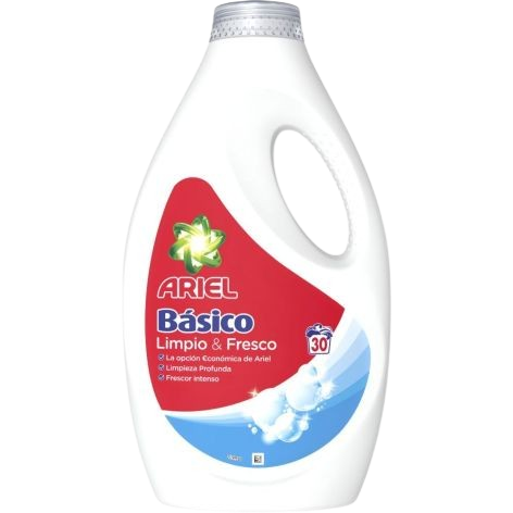 ARIEL BASICO LIMPIO &amp; FRESCO 30LAVADOS 1350ML