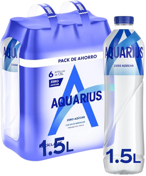 AQUARIUS LIMON SIN AZUCAR 1.5L X 6U