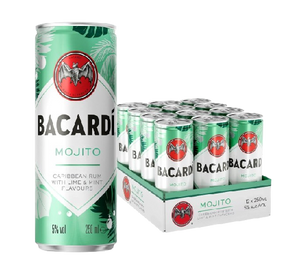 BACARDI MOJITO 250ML LATA 12U