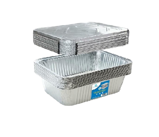 BANDEJA ALUMINIO 1/2 POLLO 1X125U