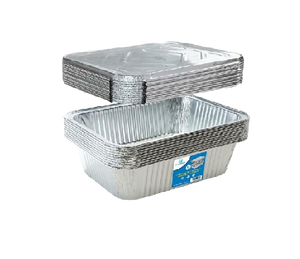 BANDEJA ALUMINIO 1/2 POLLO 1X125U