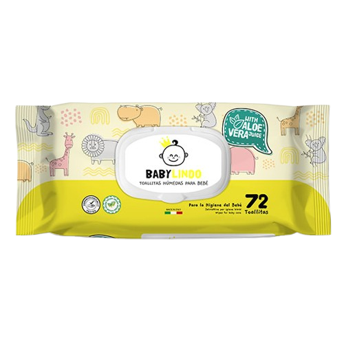 BABY LINDO TOALL ALOE REC 72 C/TAPA