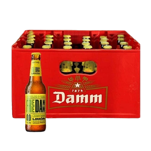 FREE DAMM LIMON MEDIANA CAJA 330ML X