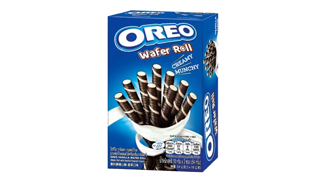 Oreo Wafer Roll Vainilla Pack de 3 x 18 g