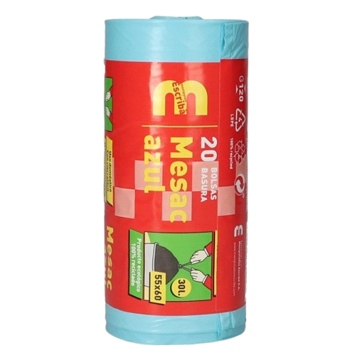 BOLSA BASURA AZUL  55 X 60       20U