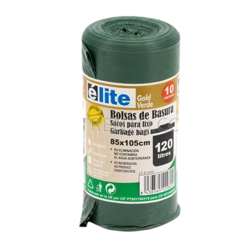 BOLSA BASURA VERDE 80 X 105 10U