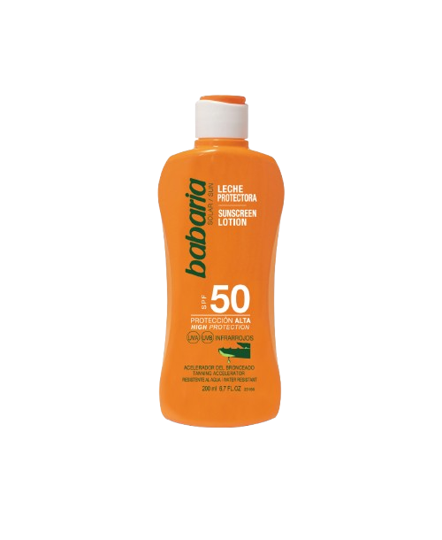 BABARIA LECHE SOLAR SPF 5 MEDIA 200ML