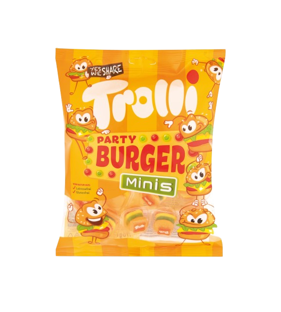 TROLLI PARTY BURGER MINIS 90U 900G