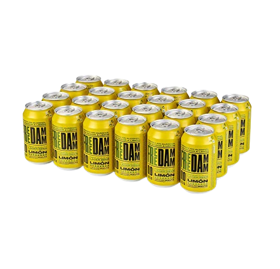 FREE DAMM LIMON 33CL LATA  24U