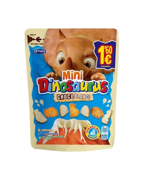 MINI DINOSAURIO CHOCO BLANCO 80G