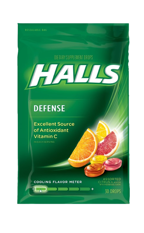 HALLS CÍTRICS+VITA C 4U