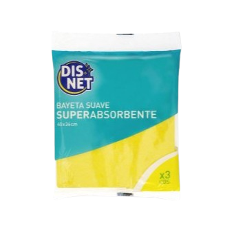 DISNET BAYETA SUAVE 40 X 36CM 3U