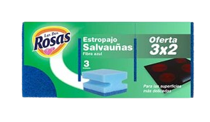 MIHOGAR ESTROPAJO AZUL 3U