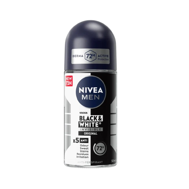 NIVEA BLACK &amp; WHITE ORIGINAL 72H 50ML