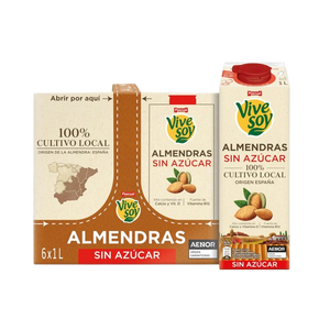 LECHE VIVE SOY ALMENDRAS 1L X 6U