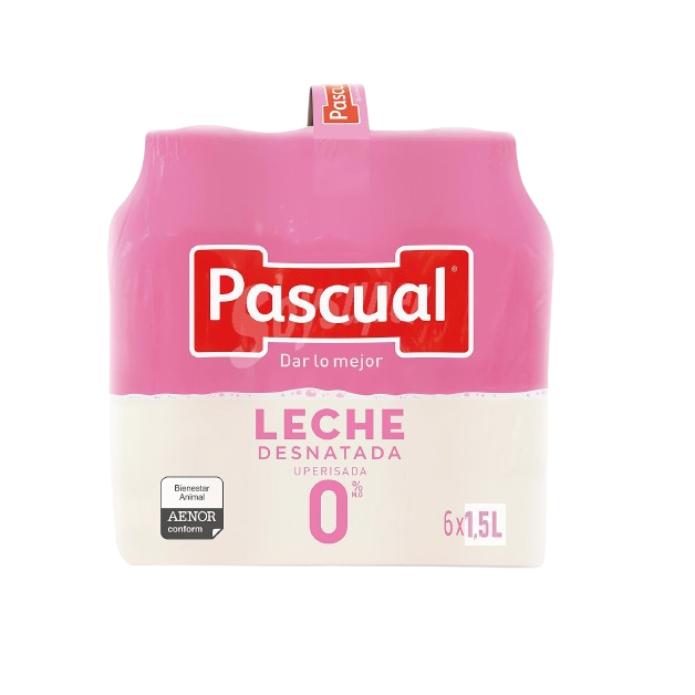 LECHE PASCUAL DESNATADA 0%  1.5 BOTELLA  X