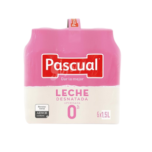 LECHE PASCUAL DESNATADA 0%  1.5 BOTELLA  X