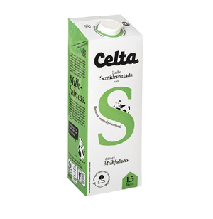 LECHE CELTA SEMI DESNATADA 1.5L X 4U