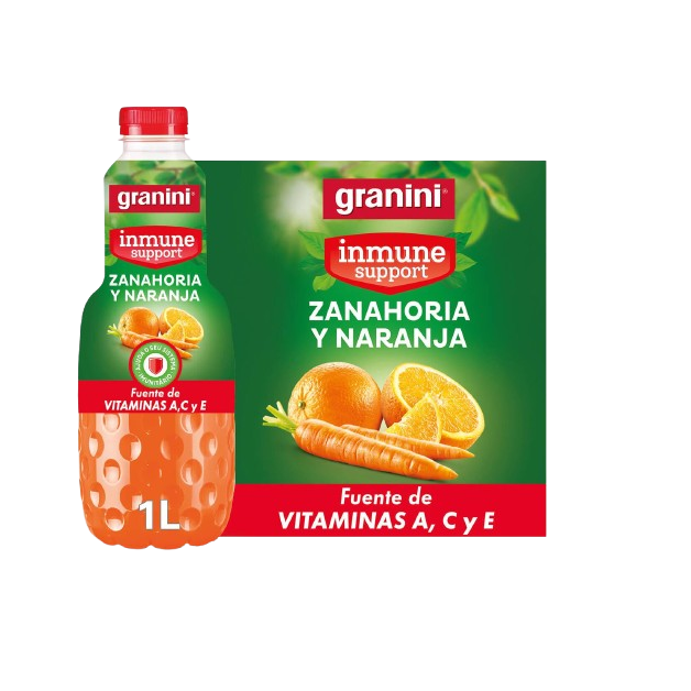 GRANINI ZANAHORIA Y NARANJA 1L X 6U