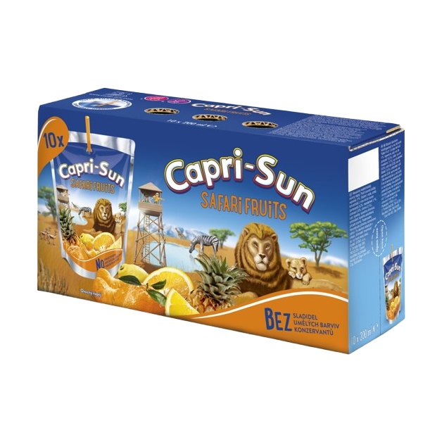 CAPRI SUN SAFARI FRUITS 200ML X 10U