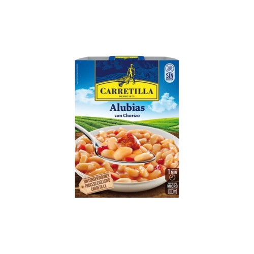 CARRETILLA ALUBIAS CON CHORIZO 300G