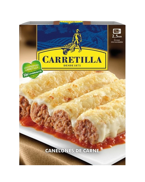 CARRETILLA CANELONES DE CARNE 375G