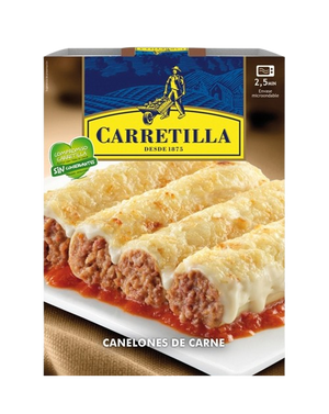 CARRETILLA CANELONES DE CARNE 375G
