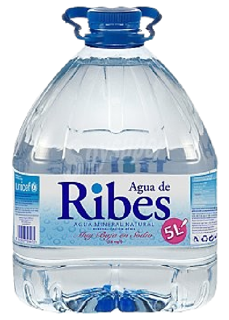 Aigua Ribes 5L | 1 ampolla de 5L.