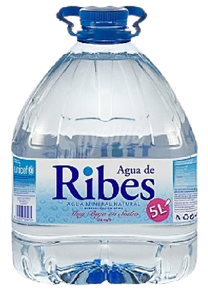Aigua Ribes 5L | 1 ampolla de 5L.