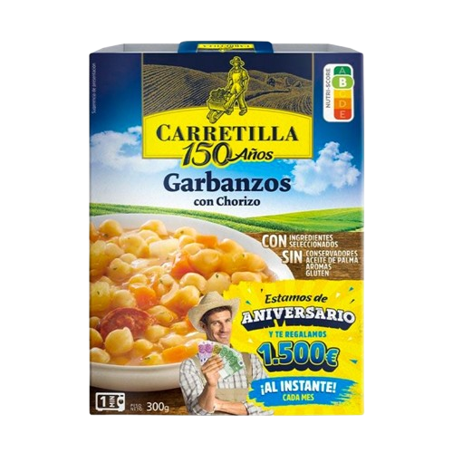 CARRETILLA GARBANZOS CON CHORIZO 300G