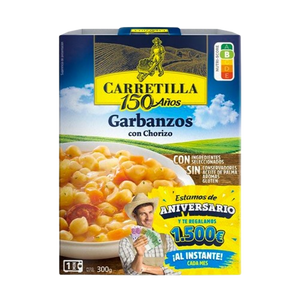 CARRETILLA GARBANZOS CON CHORIZO 300G
